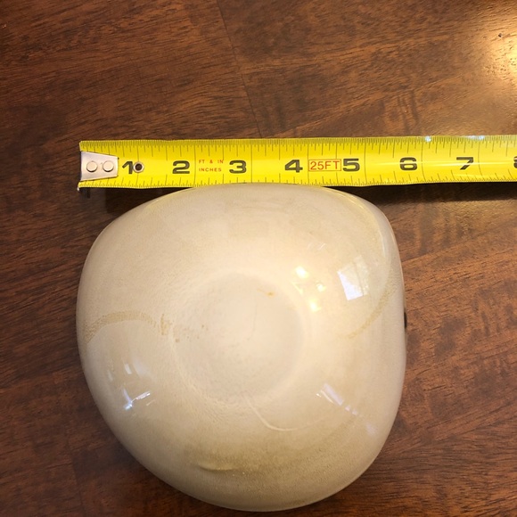 Murano Gold Fleck Bowl / Ashtray - Picture 6 of 10